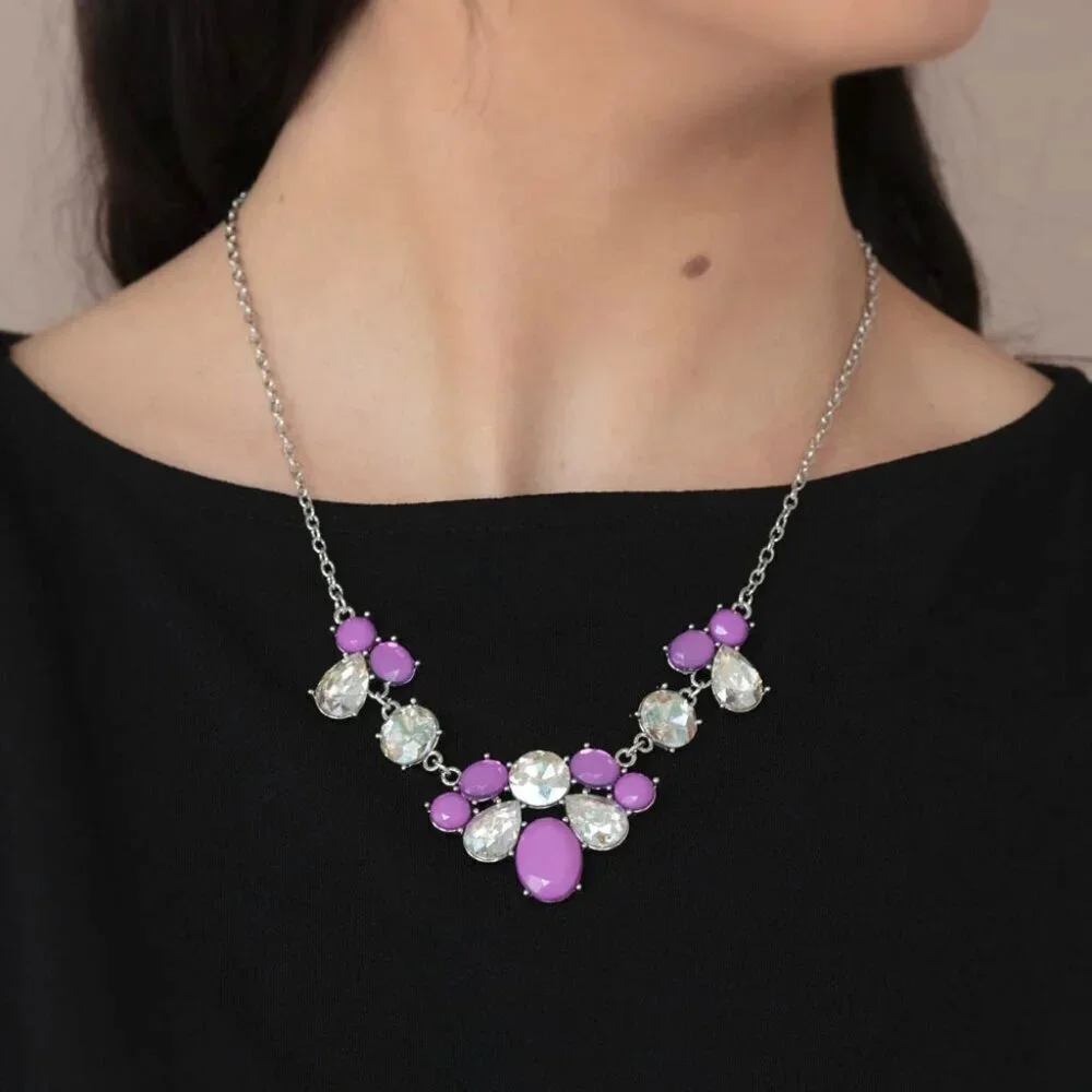 Paparazzi Jewelry Accessories - Ethereal Romance - Purple Necklace - Vintage